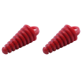 2X Muffler Pipe Exhaust Silencer Wash Plug for Motorcycle Dirt Bike ATV Quad 2 4 Stroke, Red. 