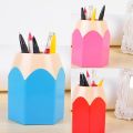Creative Pen Vase Pencil Pot Makeup Brush Holder Stationery Desk Tidy Container. 