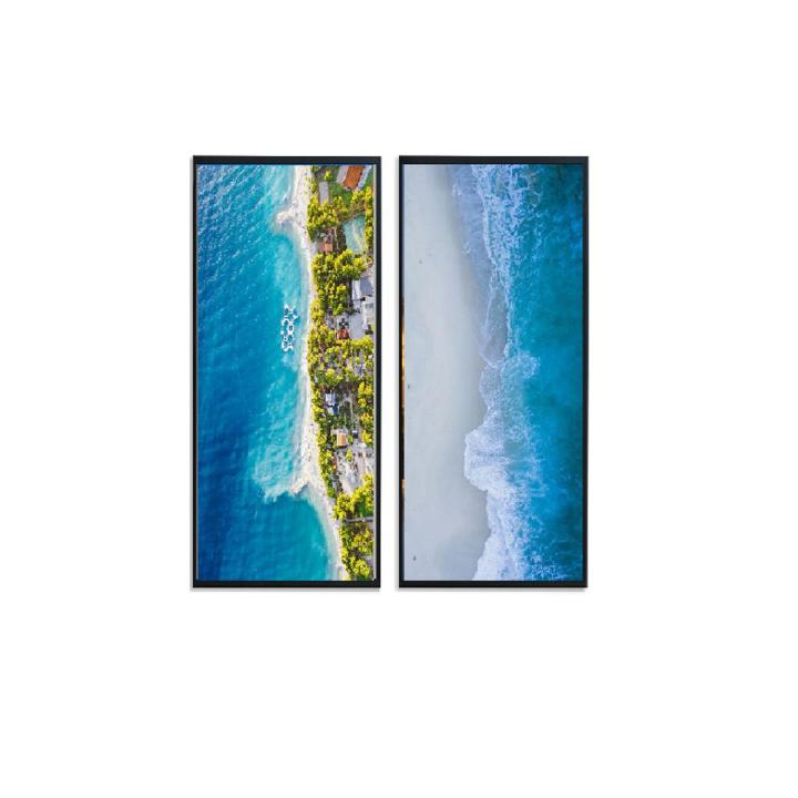 5x12 inch 2 PCS Picture Frames Glass Front Wall photo frame Scenery Picture Frame & Room Decor Foto frame