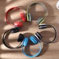Wireless Bluetooth Headphone P47 with SD Card & Radio - Red Color. 