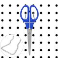 30Pcs Pegboard Plier Holders, Stainless Steel Double Loop Pegboard Hooks Accessories Shelving Display Hooks for Store. 