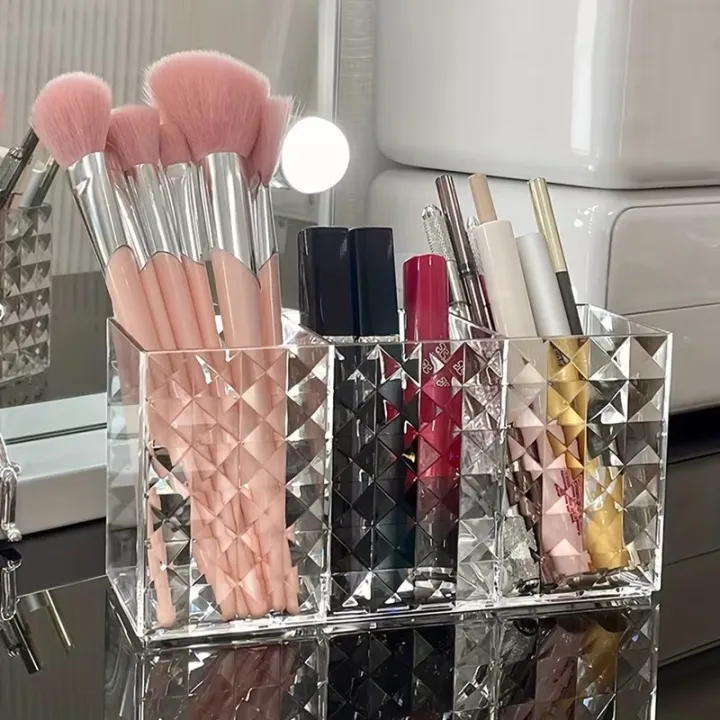 360%C2%B0%20Rotating%20Makeup%20Brush%20Storage%20Box%20Portable%20Desktop%20Cosmetic%20Organizer,7%20Slots%20Transparent%20Makeup%20Brush%20Box%20Dust%20Free%20Makeup%20Brush%20Organizer%20for%20Display%20Stand%20Bedroom%20Dresser%20Bathroom%20Counter%20Top%20-%20Image%202