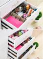 4Pcs/Sets Plastic Drawer Partition Strips  - Socks, Ties, Belts, Scarfs & Underwears, Sorting DIY Drawer Organizing Plastic Strips. 