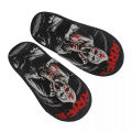 Terrifiers Halloween Horror Movie House Slippers Women Soft Memory Foam Slip On Bedroom Slipper Shoes. 