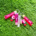 3 in 1-Travel-Friendly Beauty Keychain Set for Girls  – Lip Gloss, Tint, Hand Cream – Portable Girlish Keychain Kit Adds Style to Your Keys or Bag– Ideal Gift for Girls | Pocket Skincare Kit | Travel Must-Have. 
