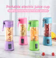 USB Rechargeable Portable Juicer Blender – 6 Blades | Electric Fruit Mixer & Smoothie Maker Bottle for Travel, Gym & Office Use | Mini Juicer Cup for Shakes, Juices, Baby Food – Multicolor. 