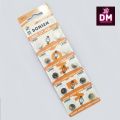 DreamsMart Pack of 10pcs LR920 371 alkaline battery 1.5V Battery coin button cell sr69, sr920sw, sr920, sr921, sr69, 371, lr69, lr921, AG6, lr920h. 