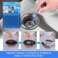 Sani Sticks Keeps Drain Clear & Odor-Free Kitchen Dapur Sink and Bathtub Drain Cleaner (Pack of 12 Sticks) Blue Colour Sani Sticks Drain Cleaner and Deodorizer Non-Toxic Enzyme Formula to Eliminate Odors and Helps Prevent Clogged Drains. 