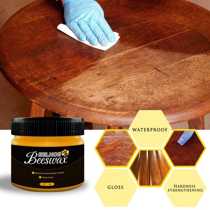 Beeswax for Furniture and Floors, Natural Beeswax Furniture Polish for Wood, Multipurpose Beewax Wood Finish Cleaner for Doors, Coffee Table, Cabinet Furniture Care