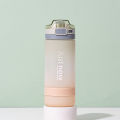 500ml/600ml New Fashion Water Bottle With Straw BPA Free Portable Outdoor Sport Cute Drinking Plastic Bottles Eco-Friendly. 