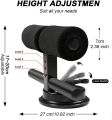 Suction sit up floor bar WTD 1002 Sit Up Bar for Floor, Portable Adjustable Sit Up Bar Upgraded Self-Suction Sit Up Assistant Equipment Household Fitness Equipment for Body Building Abdominal Training. 