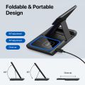 Yoxinta 3 in 1 Wireless Charger Stand, Fast Wireless Charging Docking station. 