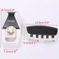 Hot Sale 2PC Automatic Toothpaste Dispenser Wall Mount Dust-proof Toothbrush Holder Wall Mount Bathroom Accessories Set Squeezer. 