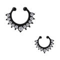 Stainless Steel Nose Ring Unisex Non Piercing Adjustable Fit Nose Hoop Clip On Nose Horseshoe Design Ring Non Piercing Nose. 