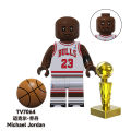 TV6508 NBA Basketball Anime Mini Action Figures Bricks James Curry Kobe Assembly Building Blocks Toys for Children. 