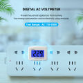 YIERYI DM55-1 Tester Plug-in Voltmeter 110V-300V 220V AC Digital Voltmeter EU Plug. 