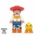 PinShang LEGOing Toy Story 4 Minifigure Buzz Lightyear Woody Jessie Alien Ducky Bo Peep Building Blocks. 