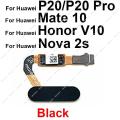 Home Button Fingerprint Sensor For Huawei P20 P20 Pro Mate 10 Nova 2S Return Key Touch Scanner Flex Cable For Honor View V10. 