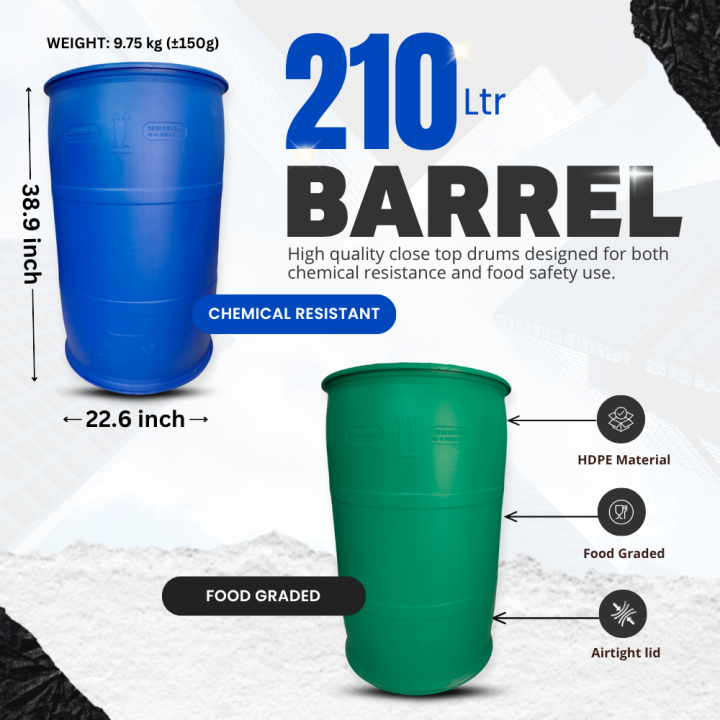210 litre multipurpose Plastic Drum/ liquid Drum/food grade drum