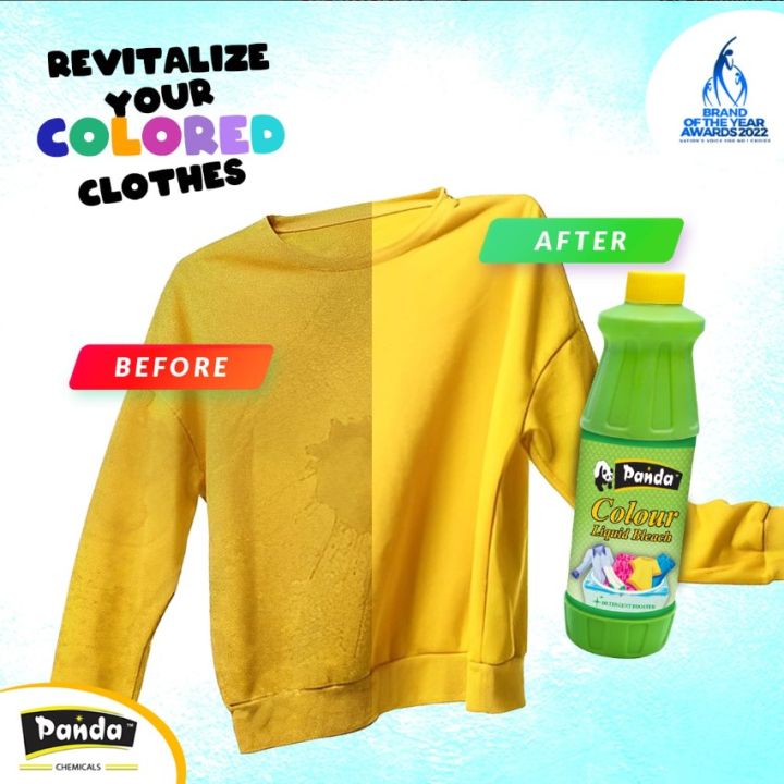 Panda Color Bleach 500ML Fabric Whitener Bleach Makes Clothes Bright ...