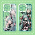 Kawaii H-Hatsune Miku Phone Case for Samsung Galaxy S24 Ultra S23 S22 S21 Plus S20 FE S10 Note 20 10 Pro A14 A34 A54 Soft Cover. 