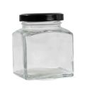 Set of 6 Glass Jar 400ml, Square Glass Jar, Spice Jar, Storage Jars, Pantry Jars, Mason Jars, Food Graded Glass, Glass Bottle, Also available for Commercial use. 