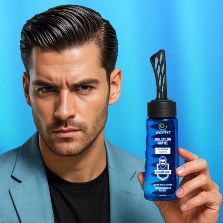 Cool Styling Hair Gel for Men Strong Hold, Long-Lasting Shine, and ...