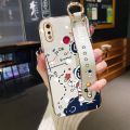 YIWESAN For Realme 3 Pro Case With Wristband New Design Phone Case For Girl Women Thin Pattern Fashion Astronaut Shockproof Plating Silicone Casing Full Cover SoftCase Protection Cases. 