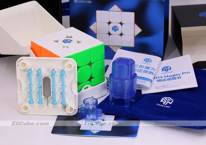 All New Gan 14 MPro Meglev UV Coated-Rubiks Cube With Enhanced Technology, Stickerless Magnetic Speed Cube 3x3 Professional Gan 14 Magic Cube Puzzle Toys Gan14Mpro Maglev UV