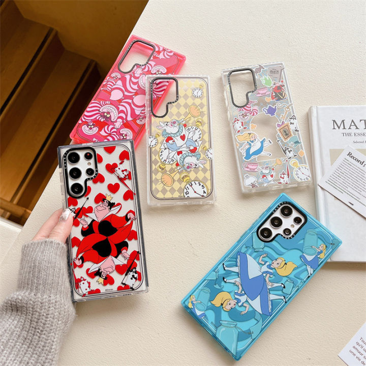 Cartoon Alice Pretty Girl Princess for Samsung S23Ultra Phone case Galaxy S20+ Anti-Fall S22