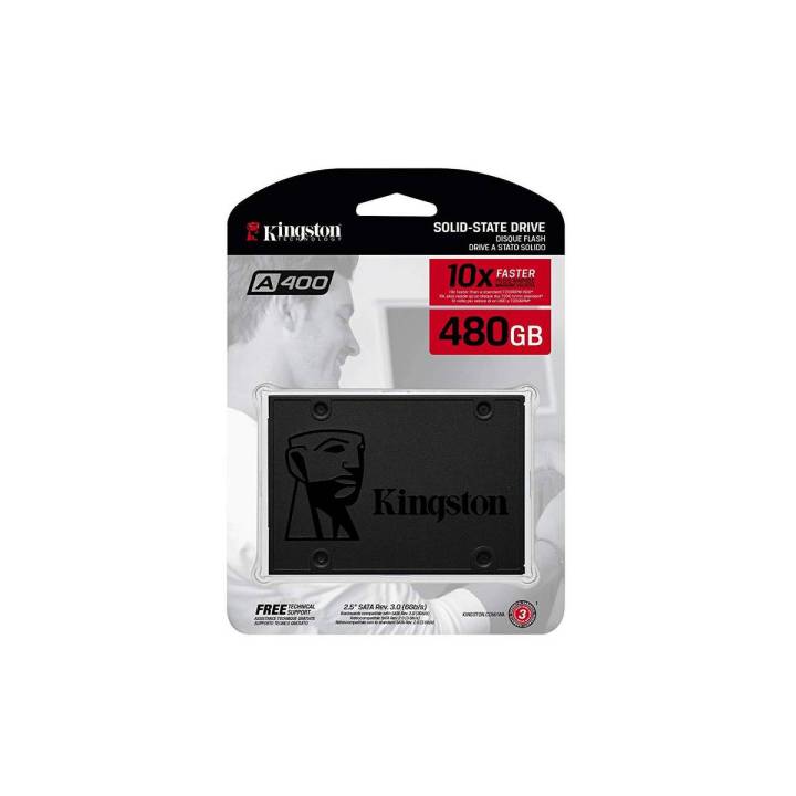 Kingston 480Gb A400 Sata3 2.5 Ssd - 7Mm Height