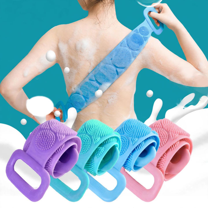 Silicone%20Back%20Scrubber%20for%20Shower%20%7C%20Soft%20Bath%20Belt%20Body%20Brush%20%7C%20Exfoliating%20Back%20Cleaning%20Strap%20%7C%20Deep%20Cleansing%20&%20Body%20Massage%20-%20Image%202