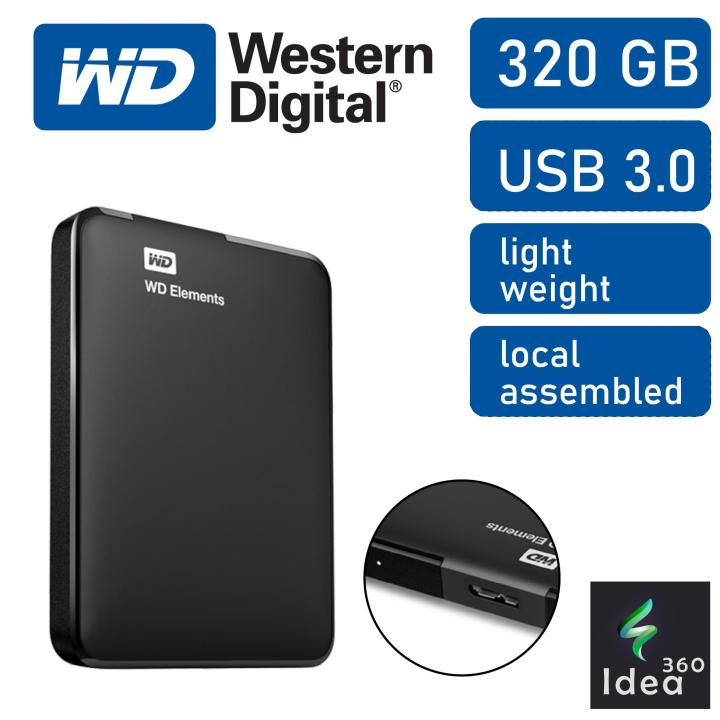 320 GB External Hard Disk Portable 320GB WD Element Hard Drive USB 3.0