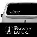 Back Screen Car Sticker - University Of Lahore Logo. 