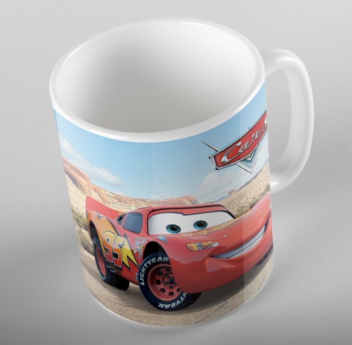 Car Mug Lightning McQueen Fans Cute Cartoon Coffee Cup