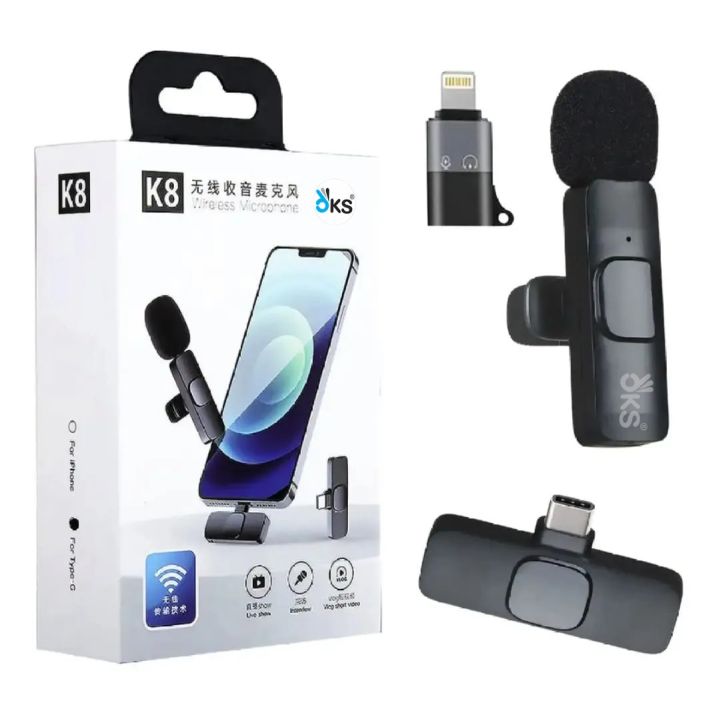 Lapel%20Lavalier%20Collar%20Mic%20/%20Microphone%203.5%20mm%20Clip%20Tie%20Collar%20Mic%20for%20Mobile%20Phone%20Speaking%20in%20Lecture%20Mic%20for%20PC%20youtuber/New%20K8%20Type%20C%20Wireless%20Microphone%20K8%20Collar%20Mic%20For%20Type%20C%20-%20Noise%20Cancellation%20Reduction%20-%20Image%203