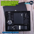 "Best Deal: Genuine Leather Wallet and Belt Set in Gift Box - Perfect for Men's Anniversary, Birthday, or Love Gifts!. 