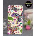 Samsung E7 Mobile Cover Butterfly Style - Multicolor. 