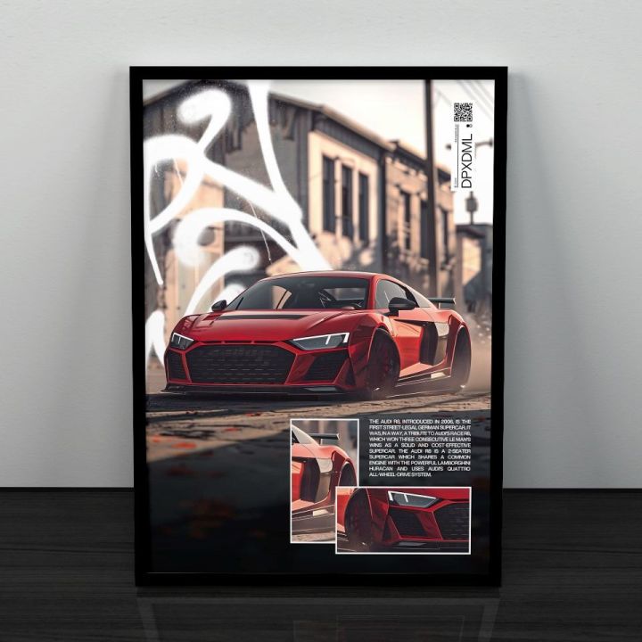 Audi%20R8%20V10%20wall%20Frame,%20wall%20decoration%20photo%20frame%20and%20wall%20hanging%20home%20decor%20-%20Image%202