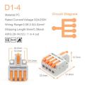 1 in multiple out Quick Wiring Connector Universal Splitter wiring cable Push-in Can Combined. 