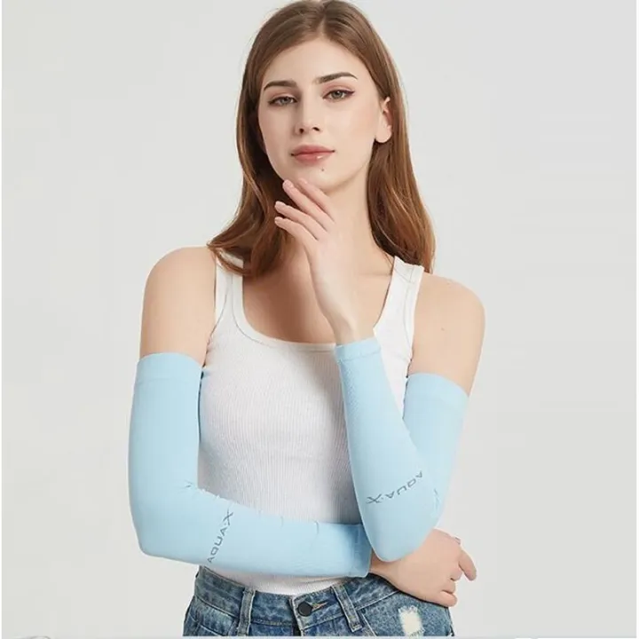 WONDERFUL%20Handsock%20Men%20Women%20Hand%20Sock%20Muslimah%20Sarung%20Tangan%20Motor%20Cooling%20Hand%20Sleeve%20Ice%20Silk%20Sleeveless%20Korean%20Sun%20protection%20Arm%20Sleeve%20Aqua%20x%20Breathable%20Handsock%20-%20Image%208