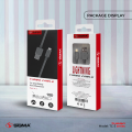 Sigma Turbo Series TC-3 Lightning (Iphone) Auto Disconnect Fast Charging Data Cable for Iphone (Lightning) Mobile Phones Pure Copper Wire Quick Charging Cable. 