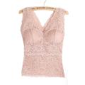 Floral Lace Wireless Padded Bralette Vest Top for Women. 