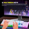 Wired RGB Gaming Keyboard with Mouse Combo - High-Quality Luminous Keyboard/Mouse Set  K108- K3626 - K8. 
