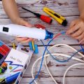 Mini Heat Gun, 300 W Portable Epoxy Resin Hot Air Gun with 40 Inchs Power Cord DIY and Crafts Color Random. 
