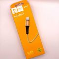 Denmen Type-C Data Cable D02T. 2.4A Cable Support Fast Charging. 1m Type C Data Transfer Cable. 