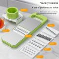 Kitchen 5 in 1 Stainless Steel Multifunctional Safe Manual Vegetable Slicer Cutter Potato Shredders Garlic Carrot Grater Chopper. 