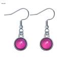 Mood Earrings, Color Changing Earrings ,Round Dangle Drop Dress up French Temperature Opal Earrings Drop Earrings for Birthday, Women. 