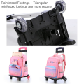 Bagzillas:High Quailty Durable Girls Handcarry Trolly Bag School Bags for Girls Waterproof 2 Wheeler Backpack Top Ranked school bag for girls Suite 2nd To 6th Grade. 