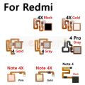 Button Back Touch ID Scanner Fingerprint Sensor Flex Cable For Xiaomi Redmi Note 4 4x Pro Prime Plus Global Phone Parts. 